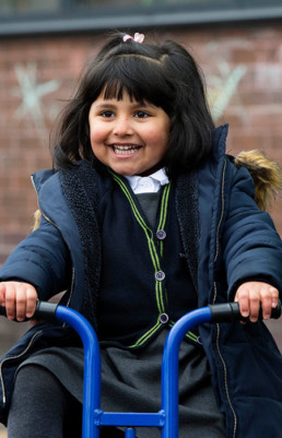 Girl on bike